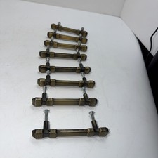 Vintage Cabinet Cupboard Bar Type Drawer Pulls Taiwan 4.5 long 3 Center lot Of 8