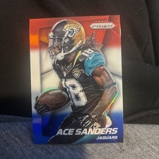 2014 PANINI PRIZM FOOTBALL RED WHITE BLUE RWB REFRACTOR~ ACE SANDERS #170