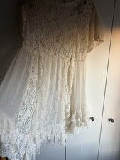 Vintage Free People Lace Dress Size M