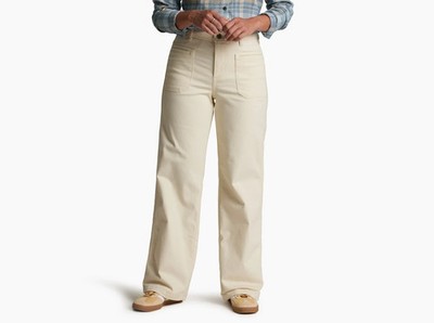 Kuhl Women's Kontour Wide-Leg Pant In  Vanilla Color - Brand New w/original Tags