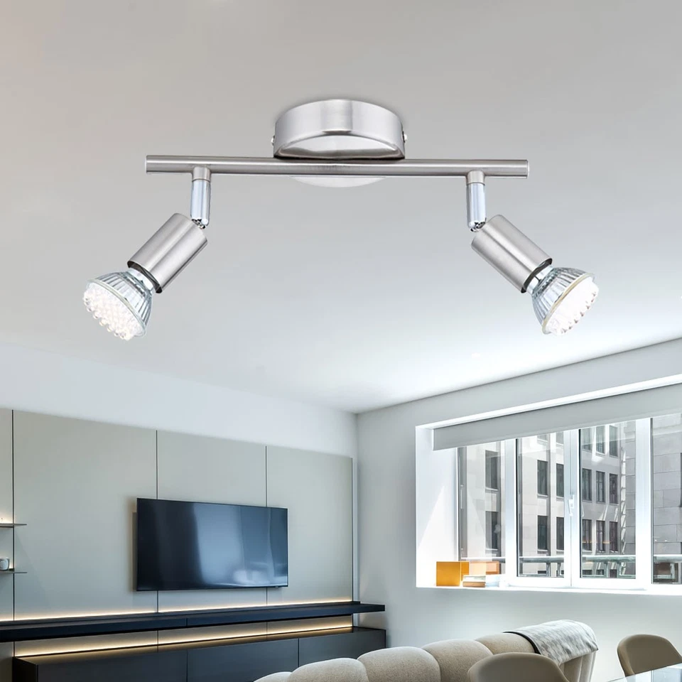 RGB LED Plafoniera Argento Lampada da Cucina Spegnibili Cambiacolore Regolatore - Immagine 4 di 4