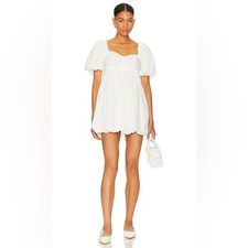 Free People Rendezvous Mini Dress in Ivory size Medium
