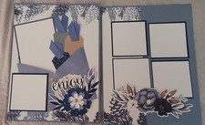 CTMH Serenity 3 Scrapbooking Layout 8.5X11 - ScrapAttic