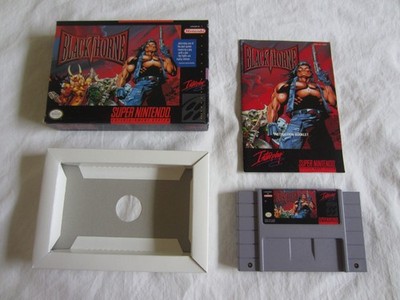 Blackthorne (SNES) Super Nintendo CIB Complete Box Blizzard Interplay 1992 RARE