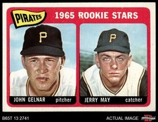 1965 Topps #143 Jerry May / John Gelnar Pirates RCs RC 5.5 - EX+