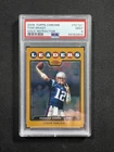 2008 Topps Chrome Tom Brady Gold Refractor League Leaders /199 Patriots PSA 9