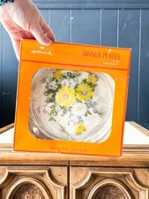 New Old Stock Plastic Hallmark Dinner Plates Set Of Four Nine Inch 