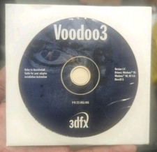 Voodoo 3 Driver - Computer Gaming Video Software CD 3dfx Disc Voodoo3 Ver 1.4