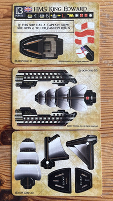 Pirates of the Spanish Main - HMS King Edward (England) 3 Karten ES-007 - UC