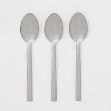 3pc Spoon Set Stainless Steel Silverware, Dishwasher-Safe Flatware,