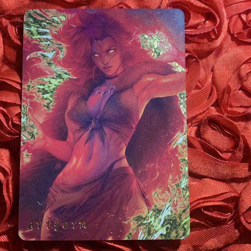 Phoenix AVENGERS ACG Art Blossom HOLO Anime Waifu Girl Card