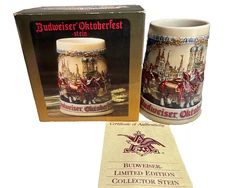 Anheuser Busch Budweiser Oktoberfest Stein Mug CS202 1993