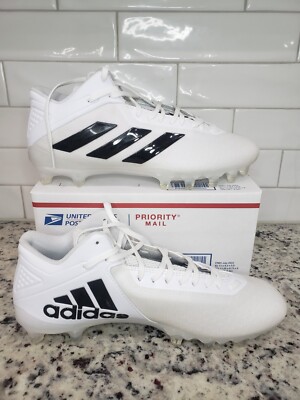 Adidas Adizero Freak Mid White Black Football Cleats FX1307 Men\'s Size 11.5 New Adidas SM Freak Mid Football Cleats White Black FX1307 Men  main image 4