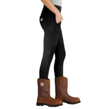 Carhartt Pants Women XXL Black Force Midweight Utility Leggings 102482 N04 New