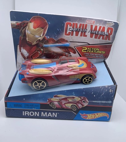 Pacchetto Hot Wheels Marvel Civil War Captain America Iron - Foto 5 di 8
