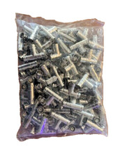50 Pcs BNC Female to Dual 2 Female Jack Triple T Coaxial Connector Splitter