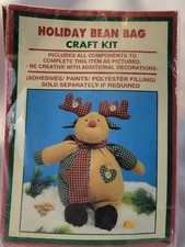 Homespun Creations Reindeer Craft Kit Holiday Bean Bag NEW Free Shipping