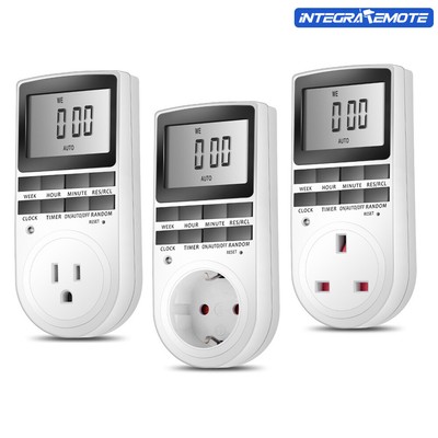 LCD Screen Digital Timer Programmable Timing Socket Plug Turn Off control Switch