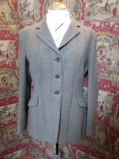 *Mears Made in England WG Derby Tweed Hacking Jacket - Green & Red - Ladies 34"*