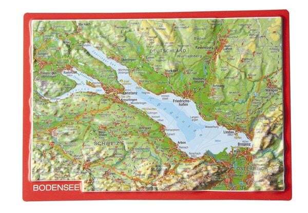 Thumbnail - Reliefpostkarte Bodensee