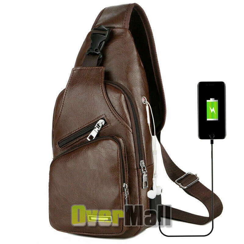 Bandolera Para Hombre Mochila Viaje Cartera Bolso de Hombro Mariconera