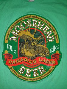 moosehead beer shirt