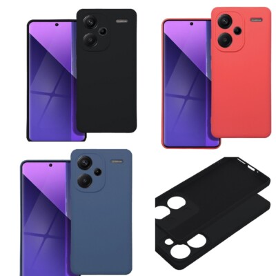 Für Xiaomi Redmi Note 13 Pro Plus - Hülle Case Mikrofaser Tasche SILICONE LITE