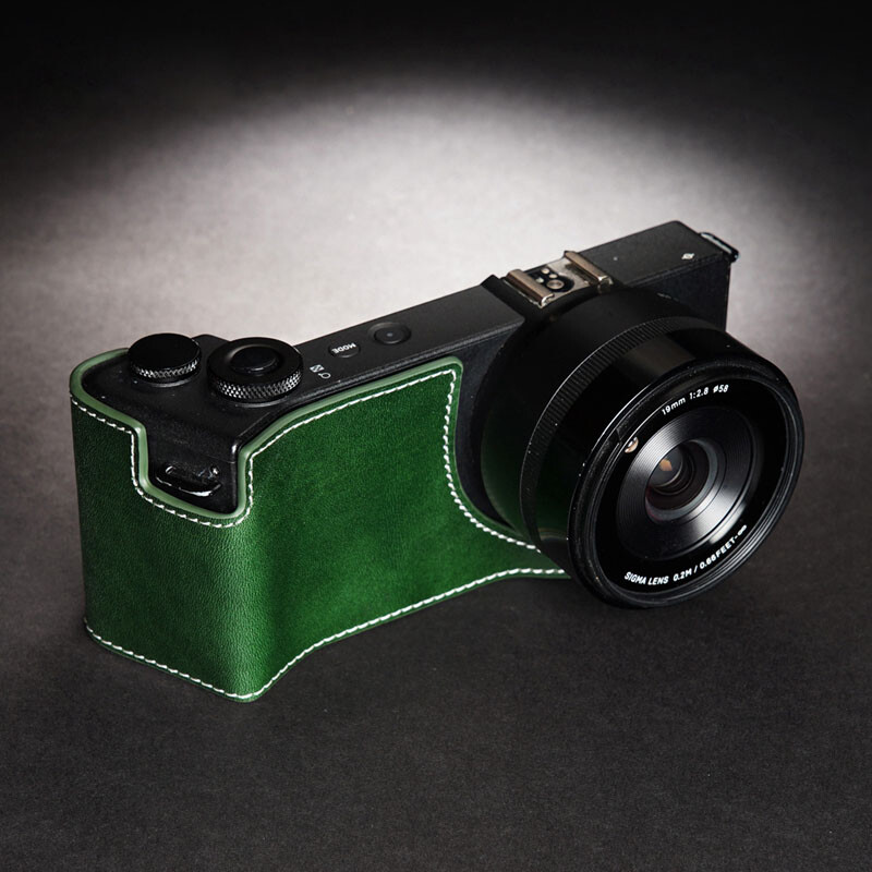 Genuine Leather Camera Protect Half Cases Bag Fit For Sigma DP0Q DP1Q DP2Q  DP3Q