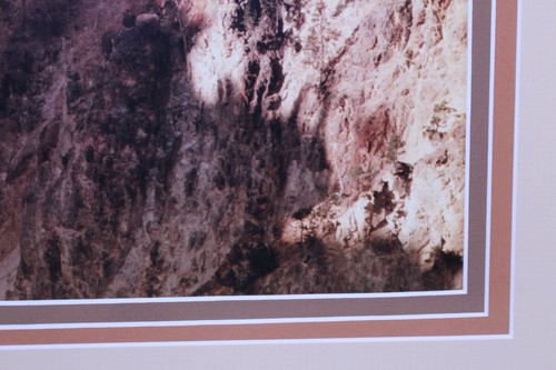 Fred Joy Canyon of the Yellowstone VTG Earth Tone Framed Rare Photo Wyoming Art - Picture 10 of 24
