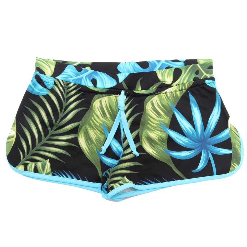 9850AH costume bimba girl MC2 SAINT BARTH kid swimwear black/green/turquoise - Bild 1 von 4