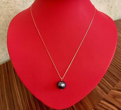 Collier Vintage Perle Grise Avec Chaîne Vénitienne Or Et Argent – Pièce Unique Ancienne