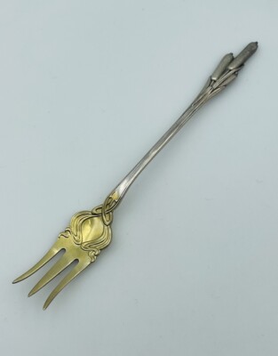 Vintage Silver Color Spoon belt with Sterling Silver Cocktail Fork old_charleston_seafood_fork__3  main image 3