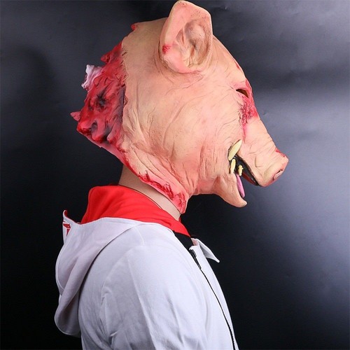 Durable Pig Head Mask Terror Masquerade Masks Halloween Party Accessory Props - Picture 6 of 8