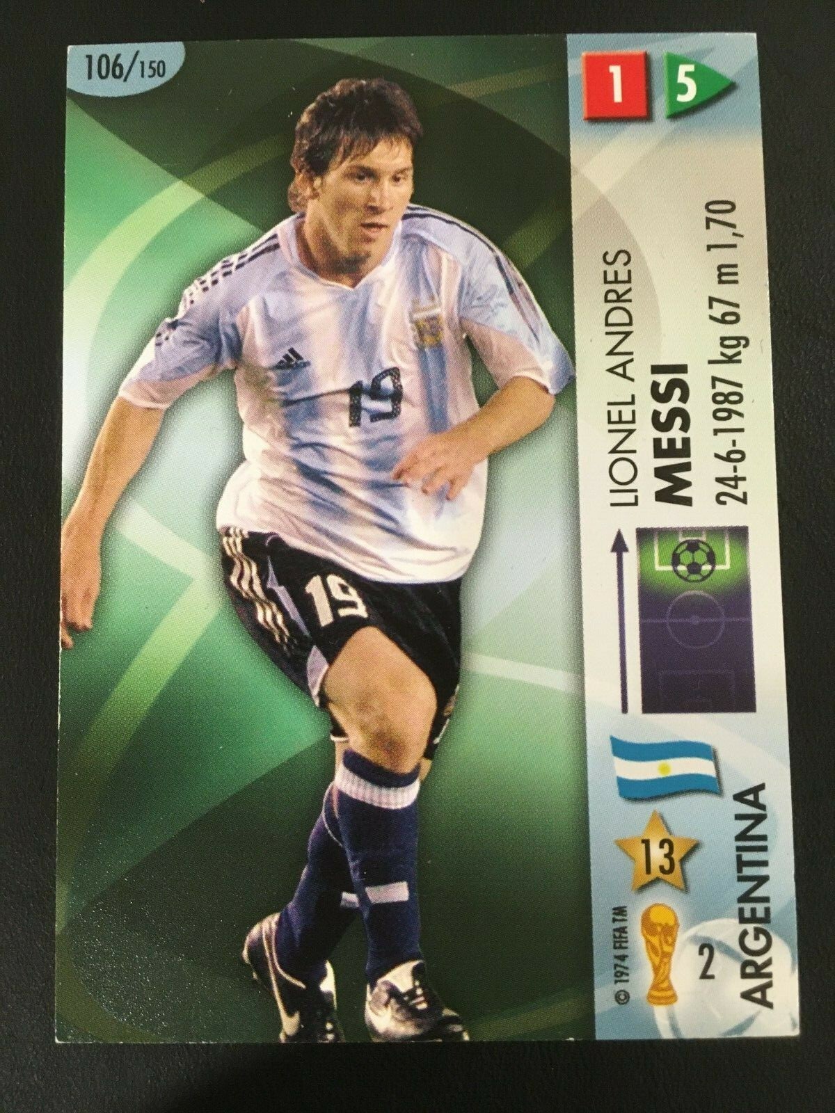 2006 Panini Goaaal World Cup Rookie RC 106 Lionel Messi
