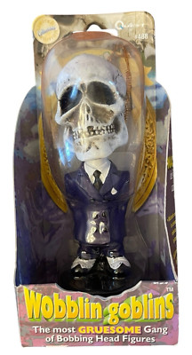 Quest Limited Edition Wobblin Goblins Skull Bobblehead #488 New Sealed 2001