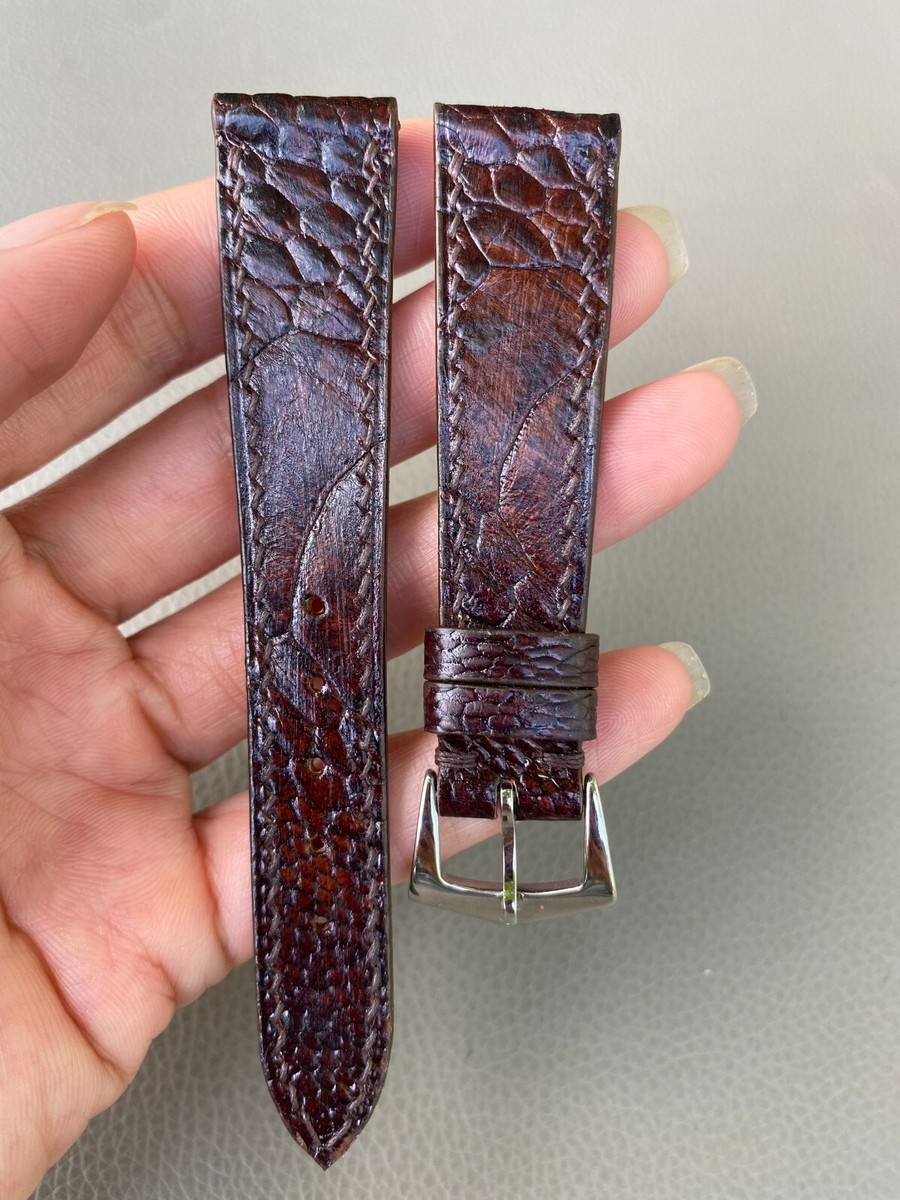 Genuine Ostrich Leg Skin Watch Strap Band size 16 17 18 19 20 21 22 23 24  25 26