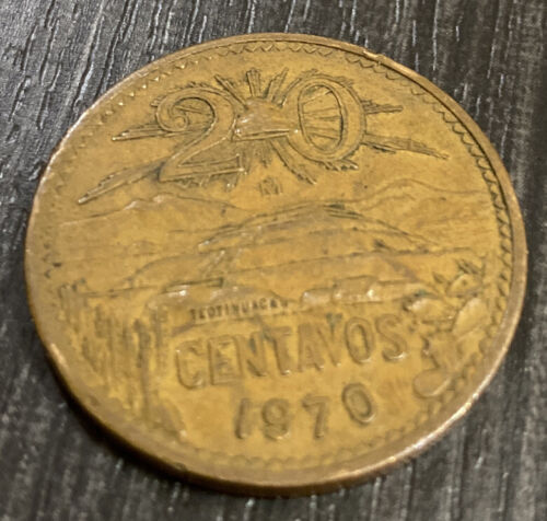 1970 Mexico 20 Centavos - Picture 1 of 2