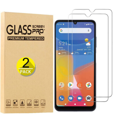 2PCS For ZTE Consumer Cellular ZMax 5G (6.74'') Tempered Glass Screen Protector