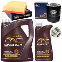 MotoröL Filter Set 5W-30 6 Liter + ÖLablassschraube FüR Audi A4 2.8 8D2 B5 193PS