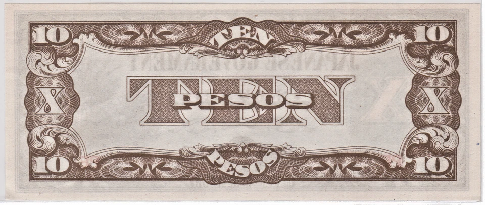 Mazuma *F2170 Philippines Japanese WWII 1942 10 Pesos UNC - Image 2 of 2