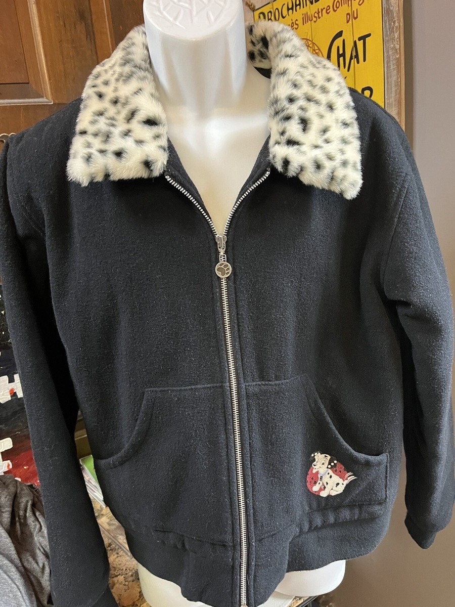Vintage Disney Store 101 Dalmatians Cruella Deville Faux Fur Trim
