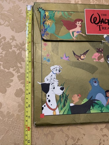 Vintage Walt Disney Treasure Chest Five 17 inch Oversized Books 1991 With Folder - Picture 17 of 21