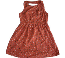 Forever 21 Womens Dress Sleeveless Triangle Orange Medium Cut Out