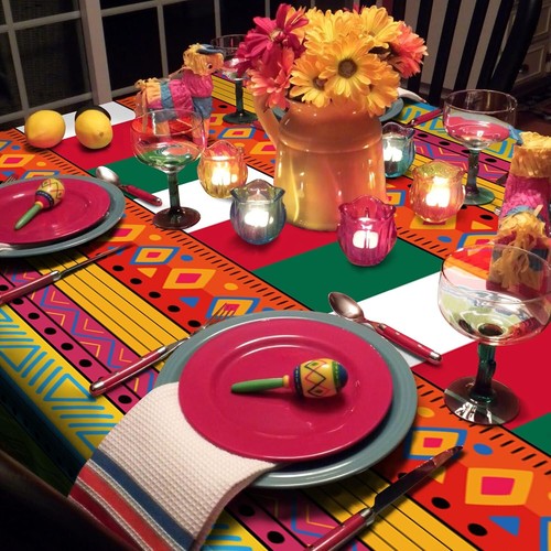 OHOME Cinco De Mayo Decorations - Fiesta Party Decorations - Fiesta Plastic Tabl - Picture 6 of 7