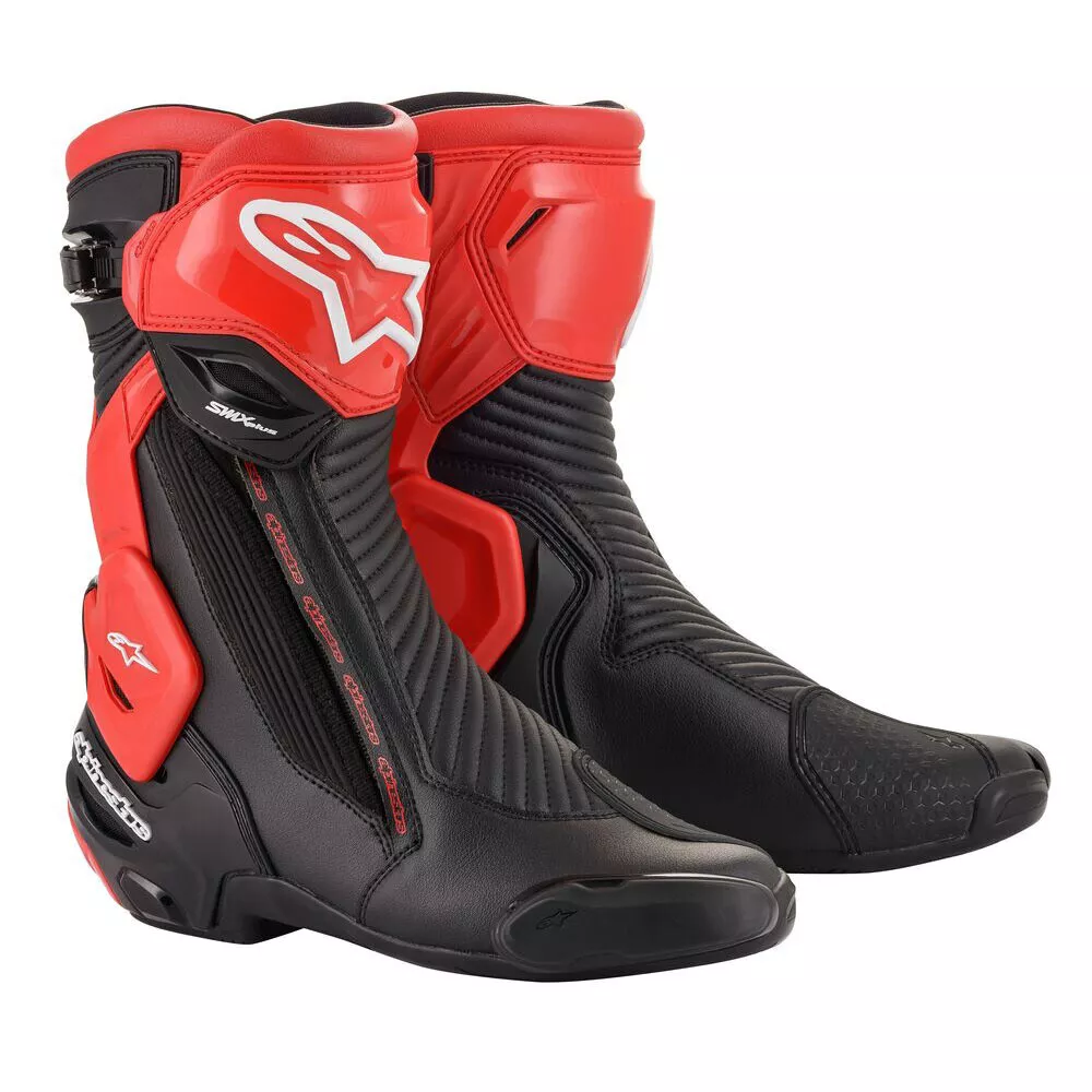 Alpinestars SMX PLUS V2 Black Red Sports Motorcycle Motorbike