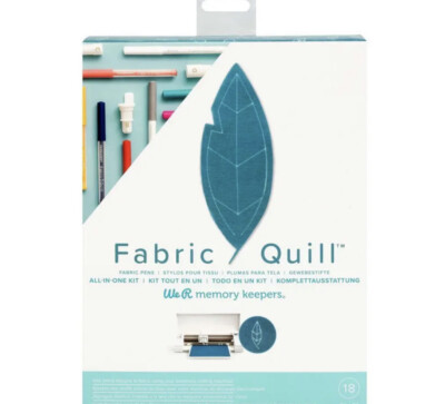 We R Memory Keepers Fabric Quill All In One Kit Fine Tip Markers Bleach Pen 18pc