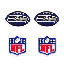 NFL Seattle Seahawks Football Team For Crocs Shoe Charms Jibbitz - 4 pieces