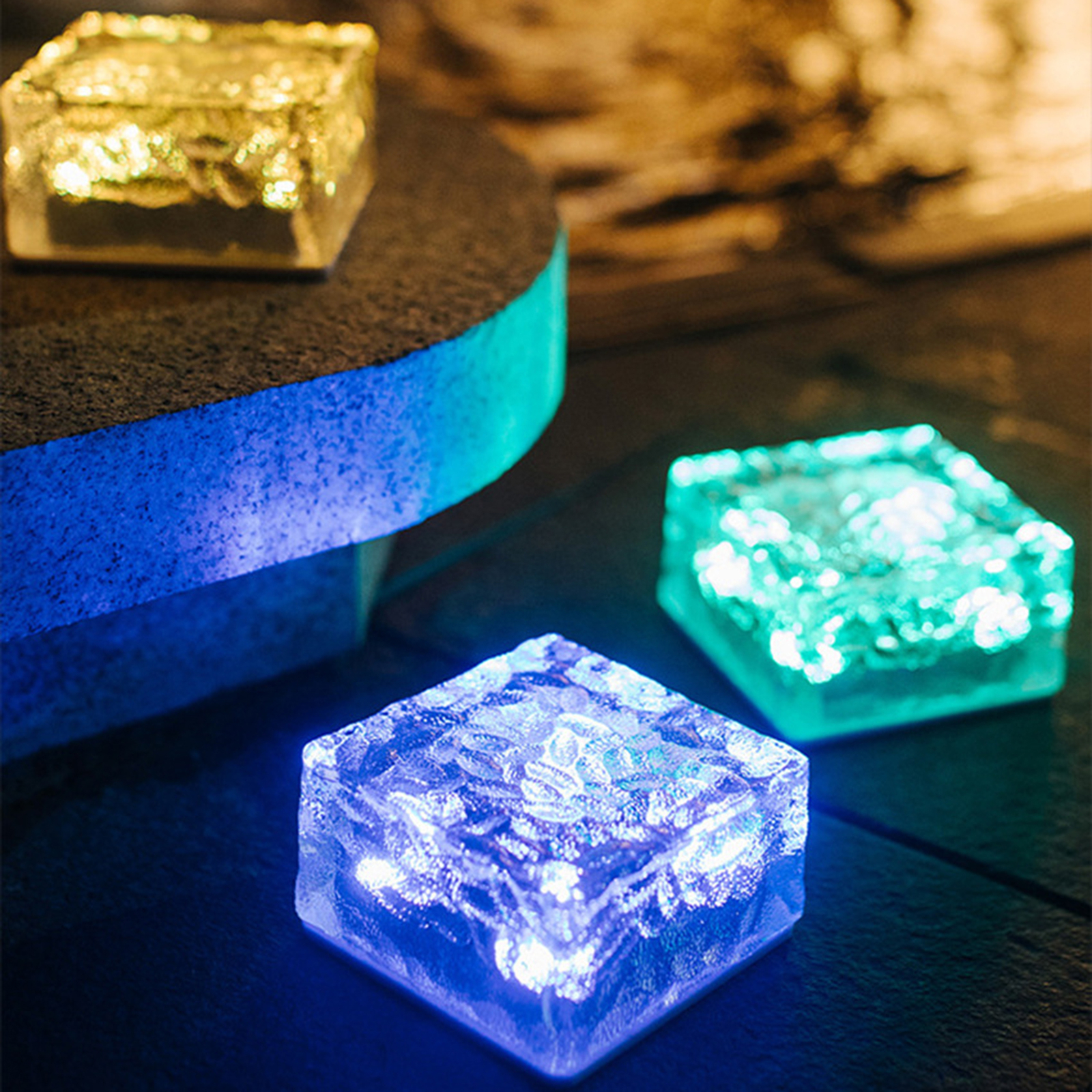 Solar Light Solid Landscape Led Ice Cube Solar Light Led eBay