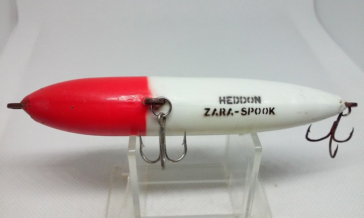 VINTAGE Heddon ZARA SPOOK Nose Tie Red Head 4 1/2 VINTAGE Heddon ZARA SPOOK Nose Tie Red Head 4 1/2