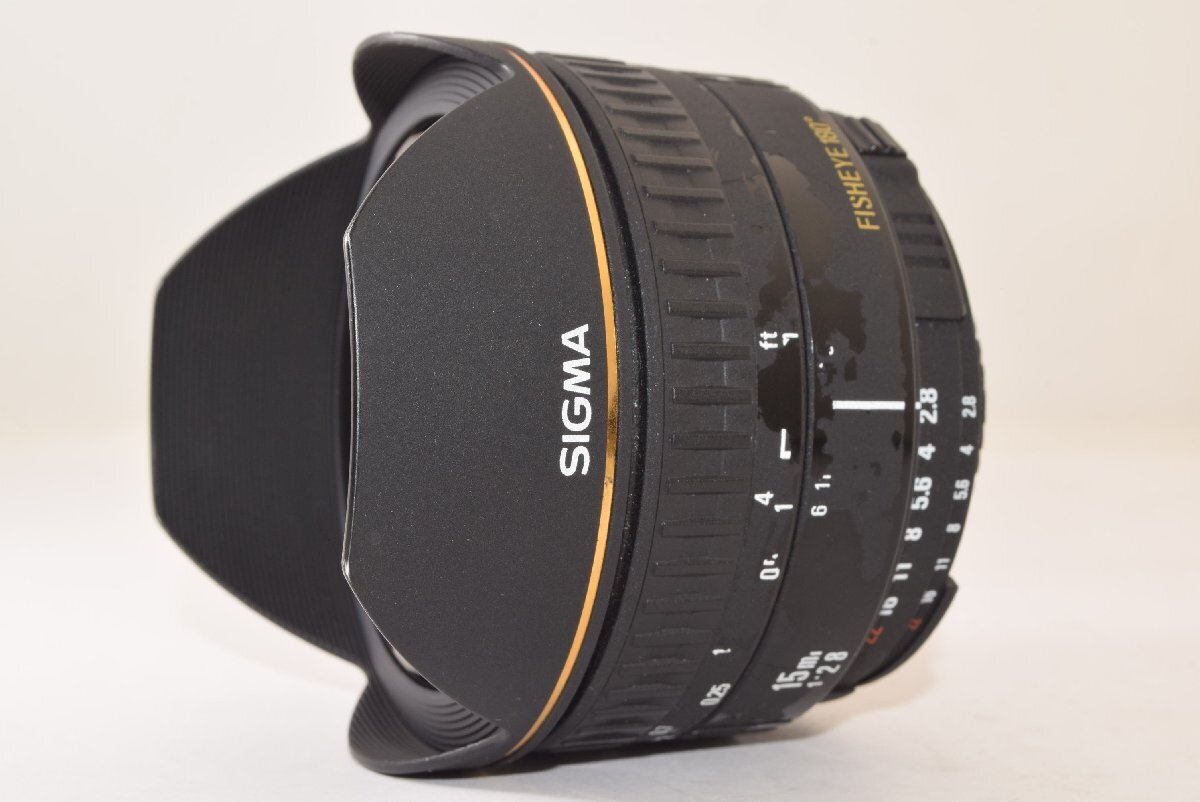 SIGMA FISHEYE 180°15mm F2.8 D EX ニコン用 SIGMA 15MM F2.8 EX FISHEYE 180° FOR NIKON ULTRA-WIDE-ANGLE